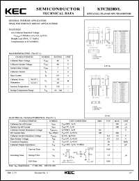 datasheet for KTC2020D by Korea Electronics Co., Ltd.