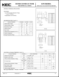 datasheet for KTC2022D by Korea Electronics Co., Ltd.