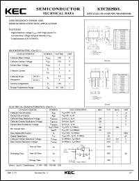 datasheet for KTC2025D by Korea Electronics Co., Ltd.