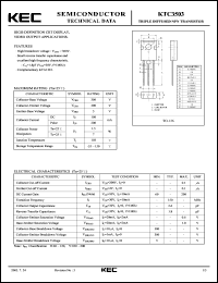datasheet for KTC3503 by Korea Electronics Co., Ltd.