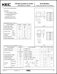 datasheet for KTC3631D by Korea Electronics Co., Ltd.