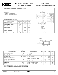 datasheet for KTC3770S by Korea Electronics Co., Ltd.