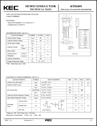 datasheet for KTD1691 by Korea Electronics Co., Ltd.
