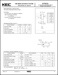 datasheet for KTK211 by Korea Electronics Co., Ltd.