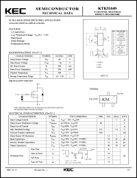 datasheet for KTK5164S by Korea Electronics Co., Ltd.