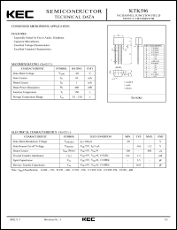 datasheet for KTK596 by Korea Electronics Co., Ltd.