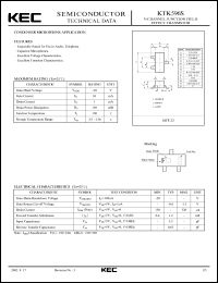 datasheet for KTK596S by Korea Electronics Co., Ltd.