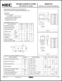 datasheet for MJD117 by Korea Electronics Co., Ltd.