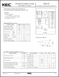 datasheet for TIP112F by Korea Electronics Co., Ltd.