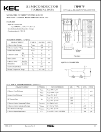 datasheet for TIP117F by Korea Electronics Co., Ltd.