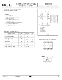 datasheet for 2N2904E by Korea Electronics Co., Ltd.