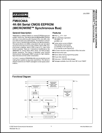 datasheet for FM93C66AL by Fairchild Semiconductor