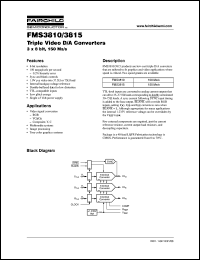 datasheet for FMS3815 by Fairchild Semiconductor