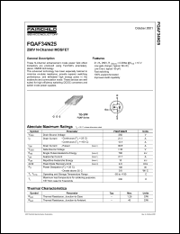 datasheet for FQAF34N25 by Fairchild Semiconductor