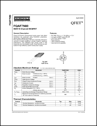 datasheet for FQAF7N80 by Fairchild Semiconductor