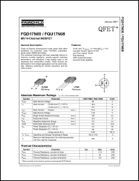 datasheet for FQD17N08 by Fairchild Semiconductor