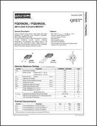 datasheet for FQD5N20L by Fairchild Semiconductor