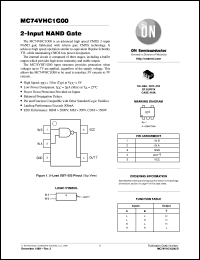 datasheet for MC74VHC1G00DFT1 by ON Semiconductor