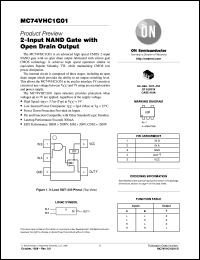 datasheet for MC74VHC1G01DFT1 by ON Semiconductor