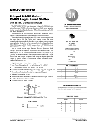 datasheet for MC74VHC1GT00DFT1 by ON Semiconductor