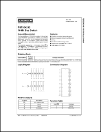 datasheet for FST32X245 by Fairchild Semiconductor