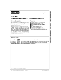 datasheet for FSTU16862 by Fairchild Semiconductor