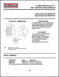 datasheet for GMC8275C by Fairchild Semiconductor