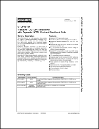 datasheet for GTLP1B151 by Fairchild Semiconductor