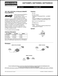 datasheet for HUF75309D3S by Fairchild Semiconductor