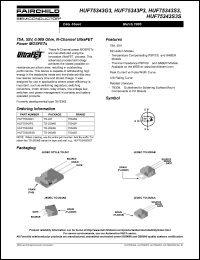 datasheet for HUF75343P3 by Fairchild Semiconductor