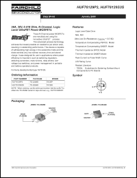 datasheet for HUF76129S3S by Fairchild Semiconductor