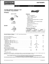 datasheet for HUF76409P3 by Fairchild Semiconductor