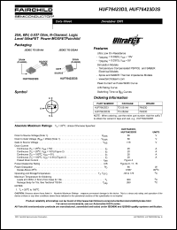 datasheet for HUF76423D3S by Fairchild Semiconductor