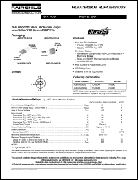 datasheet for HUFA76429D3 by Fairchild Semiconductor