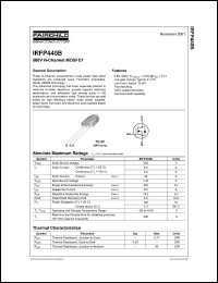 datasheet for IRFP440B by Fairchild Semiconductor