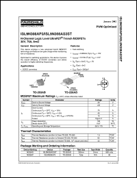 datasheet for ISL9N308AS3ST by Fairchild Semiconductor