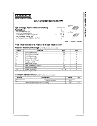 datasheet for KSC5338D by Fairchild Semiconductor