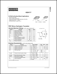 datasheet for KSH117I by Fairchild Semiconductor