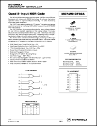 datasheet for MC74VHCT02AD by ON Semiconductor