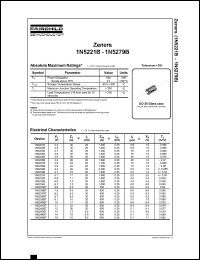 datasheet for 1N5221B by Fairchild Semiconductor