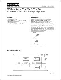 datasheet for MC7808 by Fairchild Semiconductor