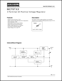 datasheet for MC78T12 by Fairchild Semiconductor