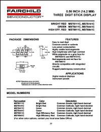 datasheet for MST6911C by Fairchild Semiconductor