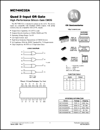 datasheet for MC74HC32AD by ON Semiconductor