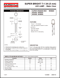 datasheet for MV8805 by Fairchild Semiconductor