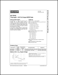 datasheet for NC7SV02 by Fairchild Semiconductor