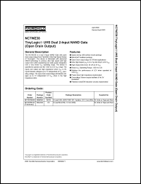 datasheet for NC7WZ38 by Fairchild Semiconductor