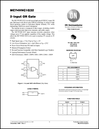 datasheet for MC74VHC1G32DFT1 by ON Semiconductor