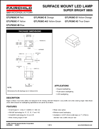 datasheet for QTLP630C-O by Fairchild Semiconductor