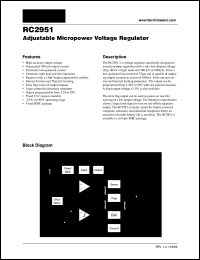 datasheet for RC2951 by Fairchild Semiconductor